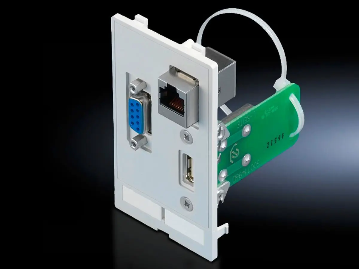 Produktfoto 1 von Rittal SZ 2482.570, 2482570 Interface insert For mounting frame, modular interface flap