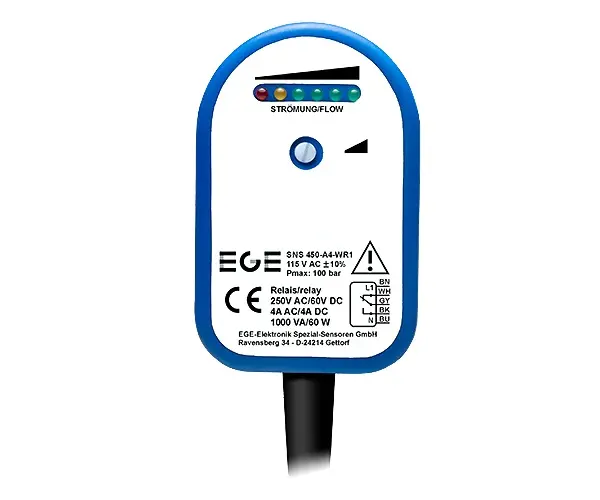 Produktfoto 1 von EGE Elektronik SNS 450-A4-WR1, Sensoren f. Flüssigkeiten mit Elektronik