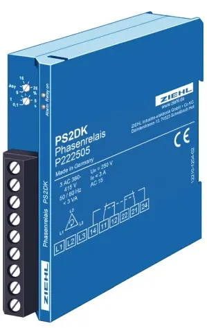 Produktfoto 1 von Ziehl P222505, Phasenasymmetrierelais Typ PS2DK