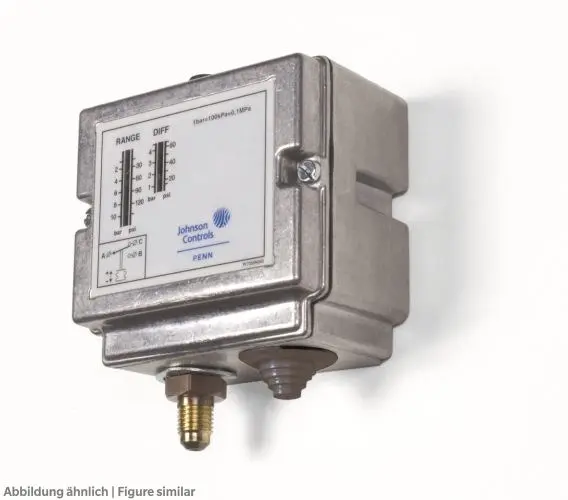 Produktfoto 1 von Johnson Controls P77AAA-9300, Pressostat -0,5/7 ND-Wächter, bördel