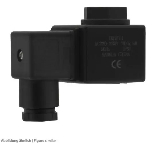 Produktfoto 1 von Sanhua 10780001202, Magnetspule Sanhua HQ1F11 230Vac 50Hz, IP67, 7W