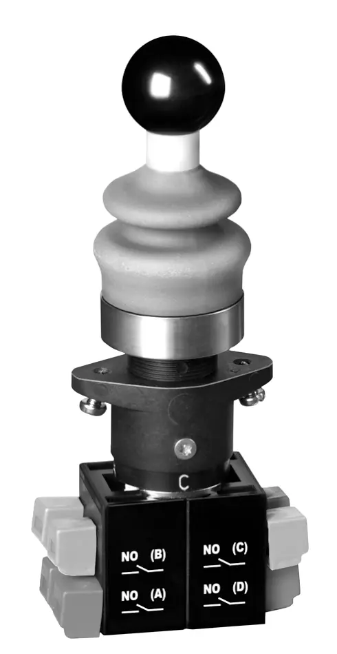 Produktfoto 1 von Schmersal MKSB32 Joystick-Schalter mit Federrückstellung, P/N 101203907