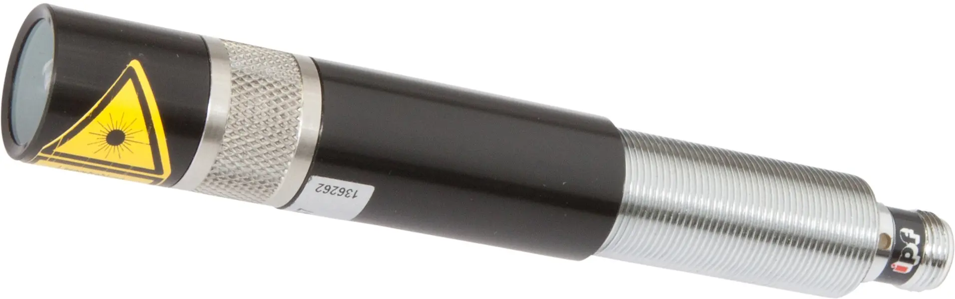 Produktfoto 1 von ipf Electronic PP98E047, Laserpointer, M18x1 136lang, Linie, 90°, Laserdiode