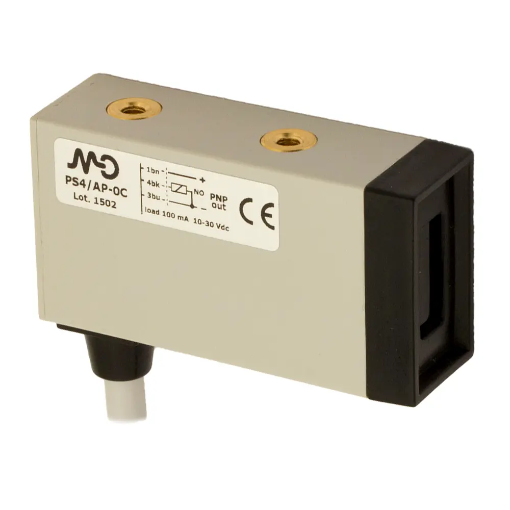 Produktfoto 1 von MD Micro Detectors PS2/CN-0C, Photoelektrischer Sensor, 100 mm, NC/NPN, 2m