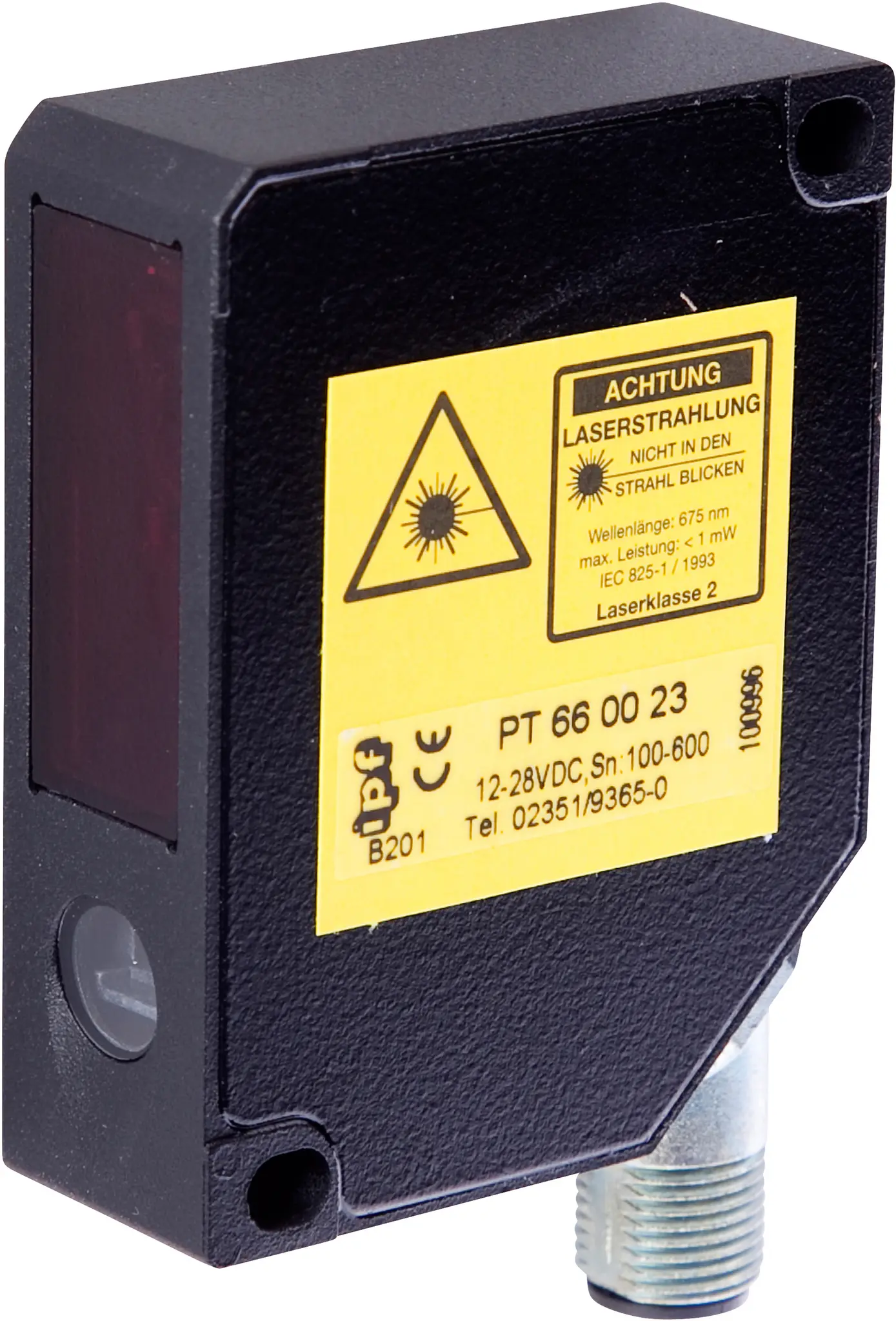 Produktfoto 1 von ipf Electronic PT660023, Sensor Laser, Taster, 65x50x21mm, Sn:100-600mm