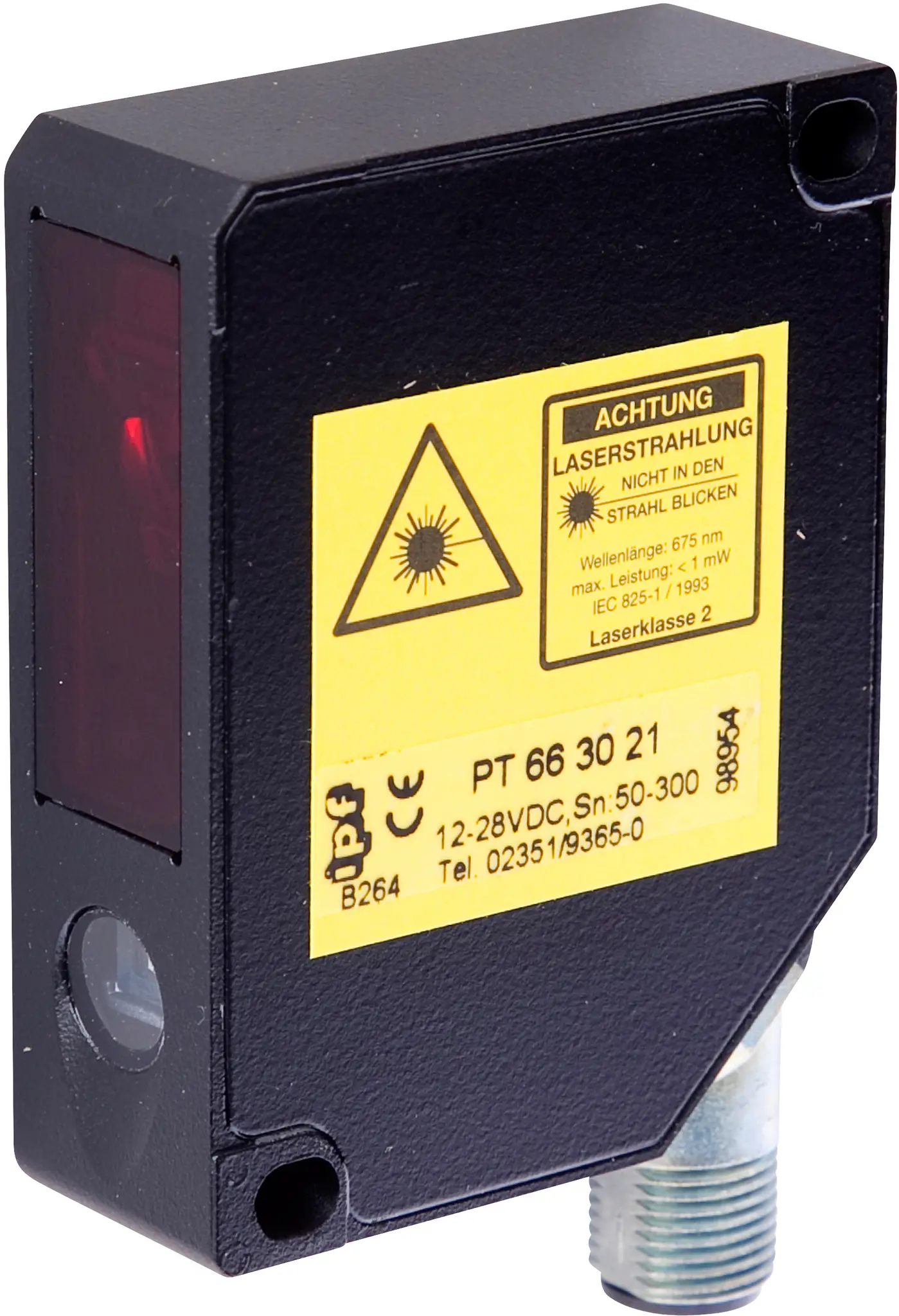 Produktfoto 1 von ipf Electronic PT663021, Sensor Laser, Taster, 65x50x21mm, Sn:30-130mm