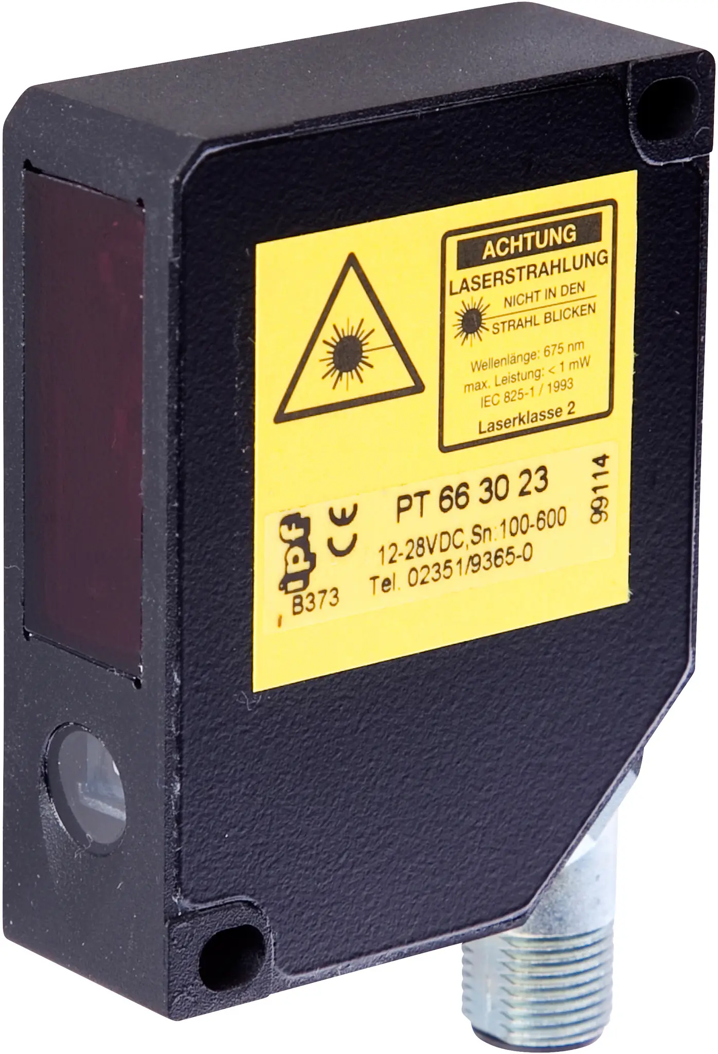 Produktfoto 1 von ipf Electronic PT663023, Sensor Laser, Taster, 65x50x21mm, Sn:100-600mm