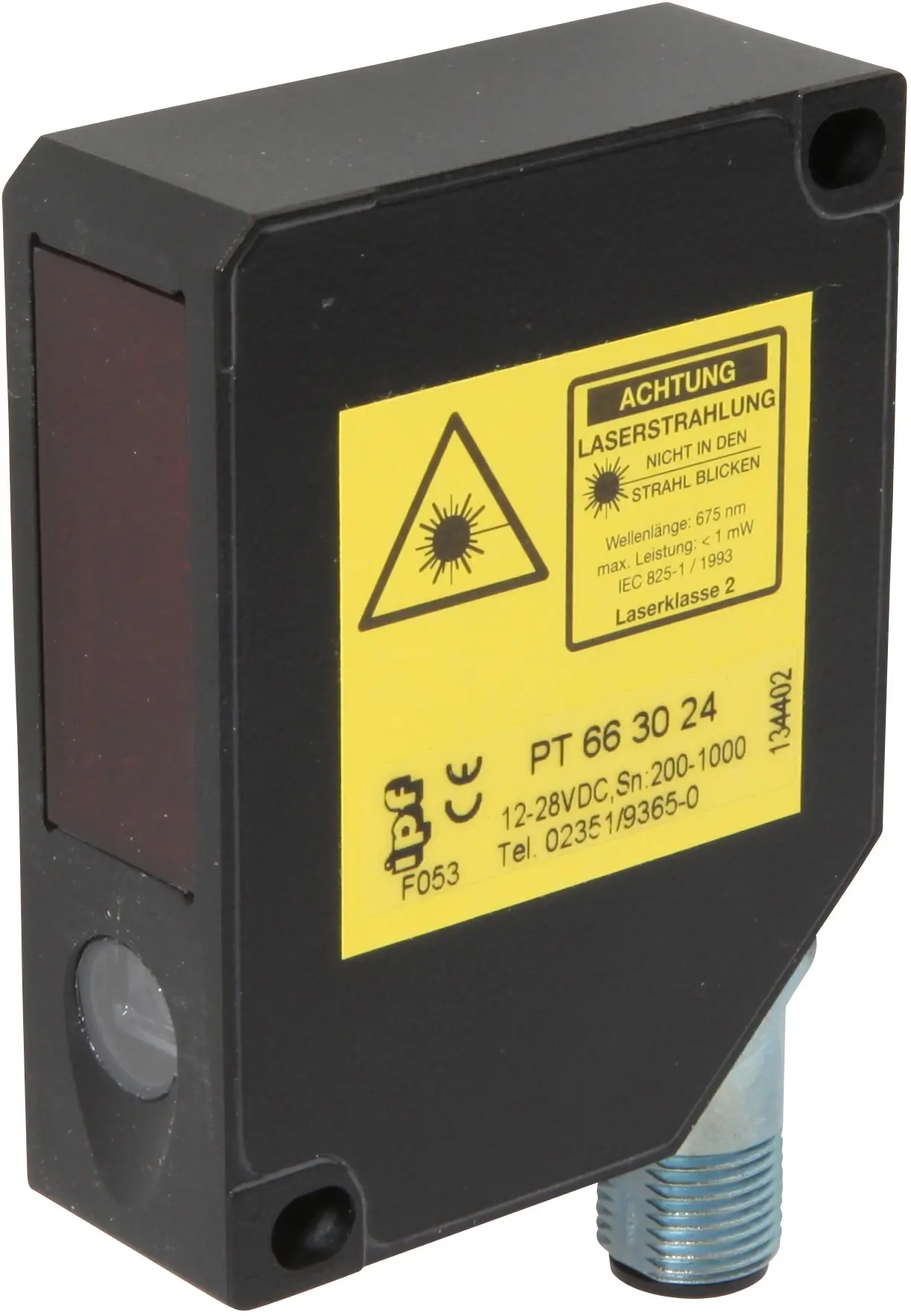 Produktfoto 1 von ipf Electronic PT663024, Sensor Laser, Taster, 65x50x21mm, Sn:200-1000mm