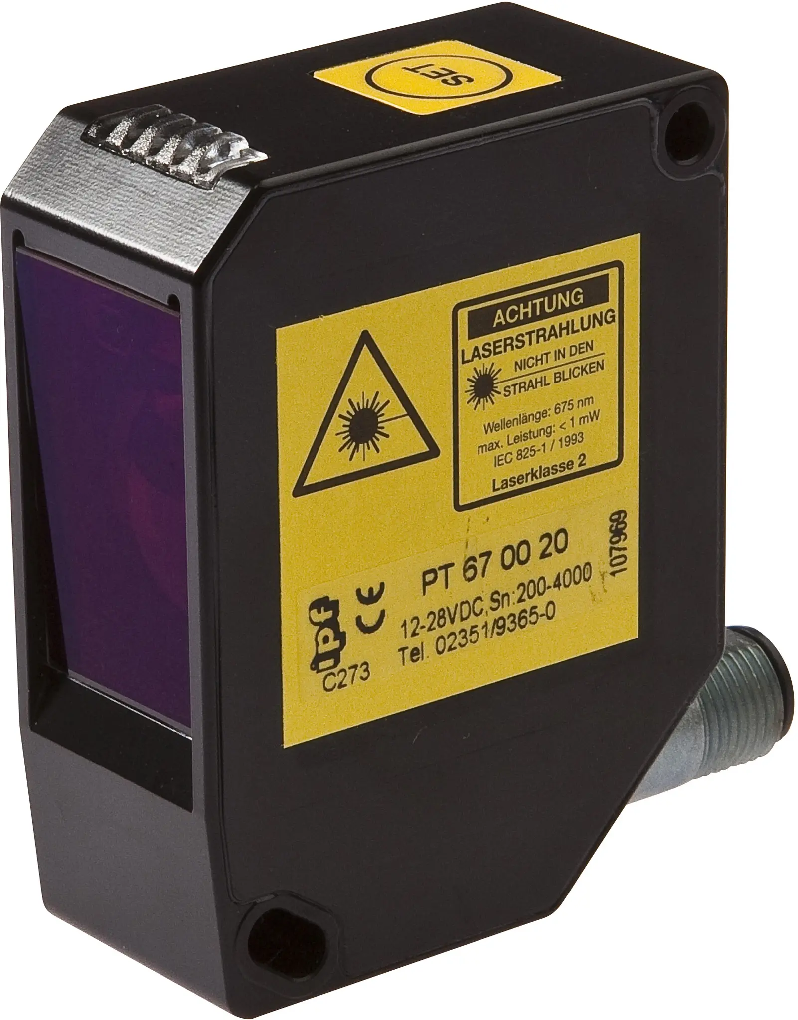 Produktfoto 1 von ipf Electronic PT670020, Sensor Laser, Taster, 66x51x25mm, Sn:200-4000mm