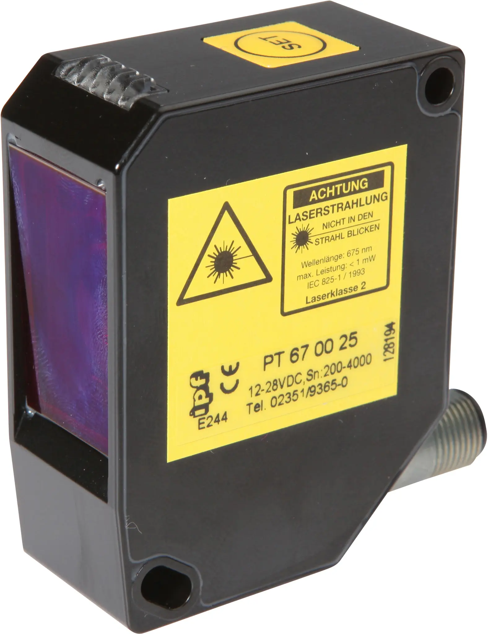 Produktfoto 1 von ipf Electronic PT670025, Sensor Laser, Taster, 66x51x25mm, Sn:200-4000mm