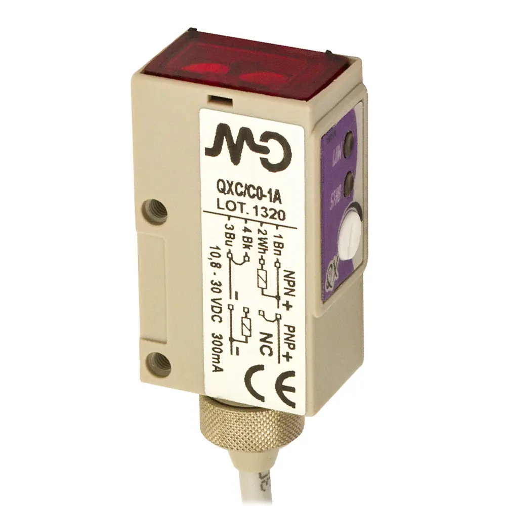 Produktfoto 1 von MD Micro Detectors QXR/A0-1A, Optischer Sensor Empfänger 8m/PNP NO
