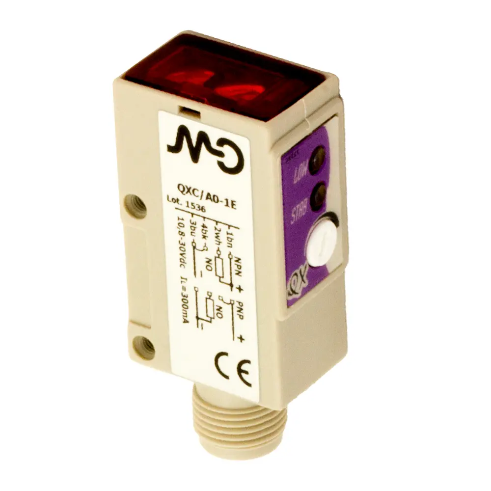 Produktfoto 1 von MD Micro Detectors QXR/A0-1E, Optischer Sensor Empfänger 8m/PNP NOe Optik