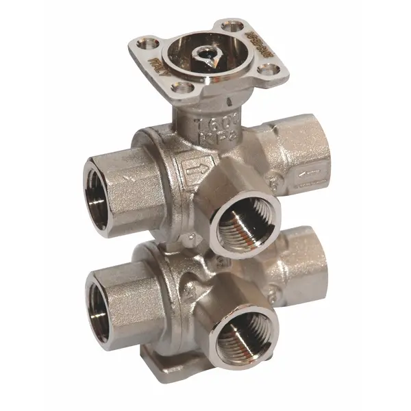 Belimo R3020-1P6-4-B2, Regelkugelhahn, 6-Weg, DN 20, Innengewinde, Rp 3/4"