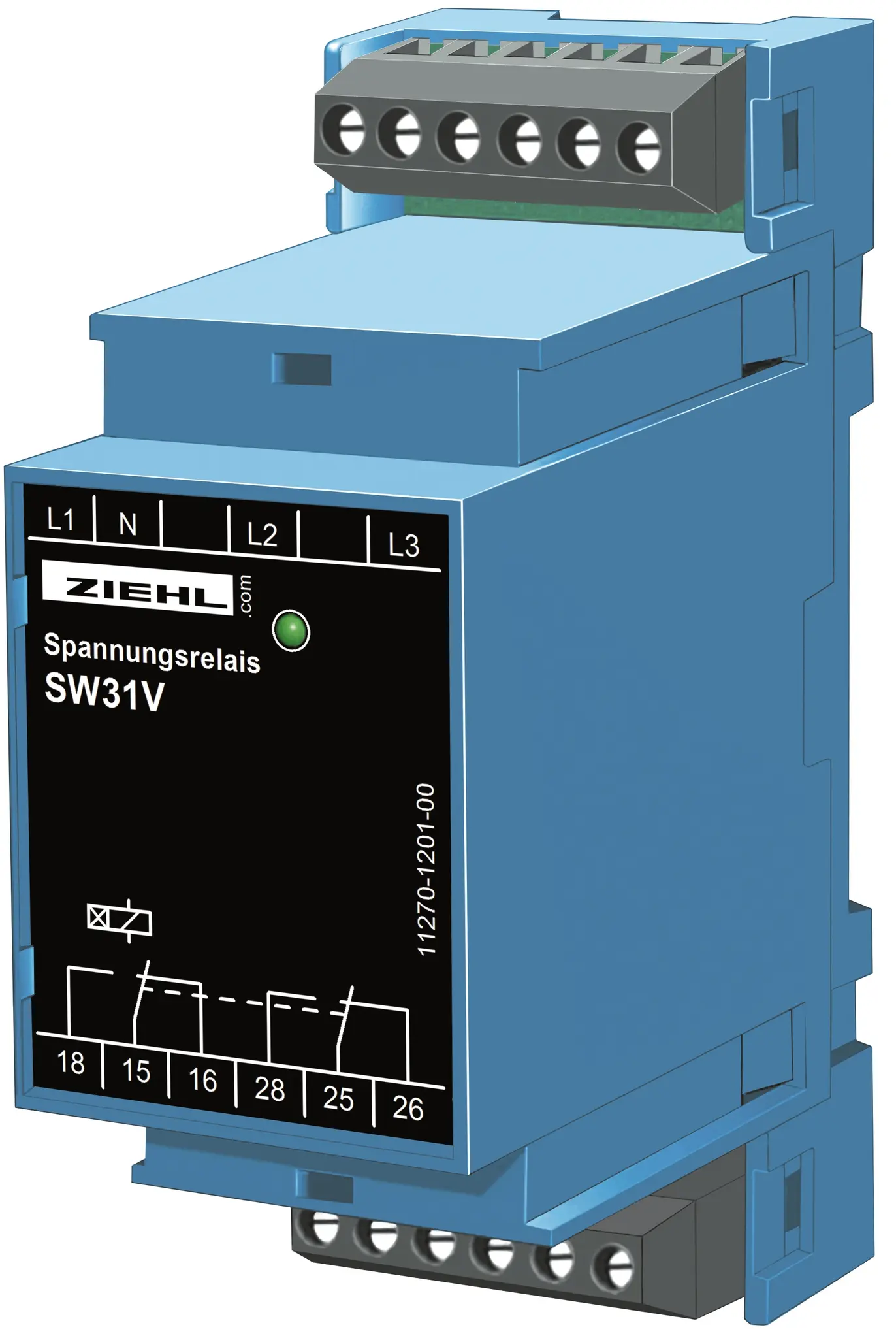 Produktfoto 1 von Ziehl S222281, Spannungsrelais für Drehstrom Typ SW31V
