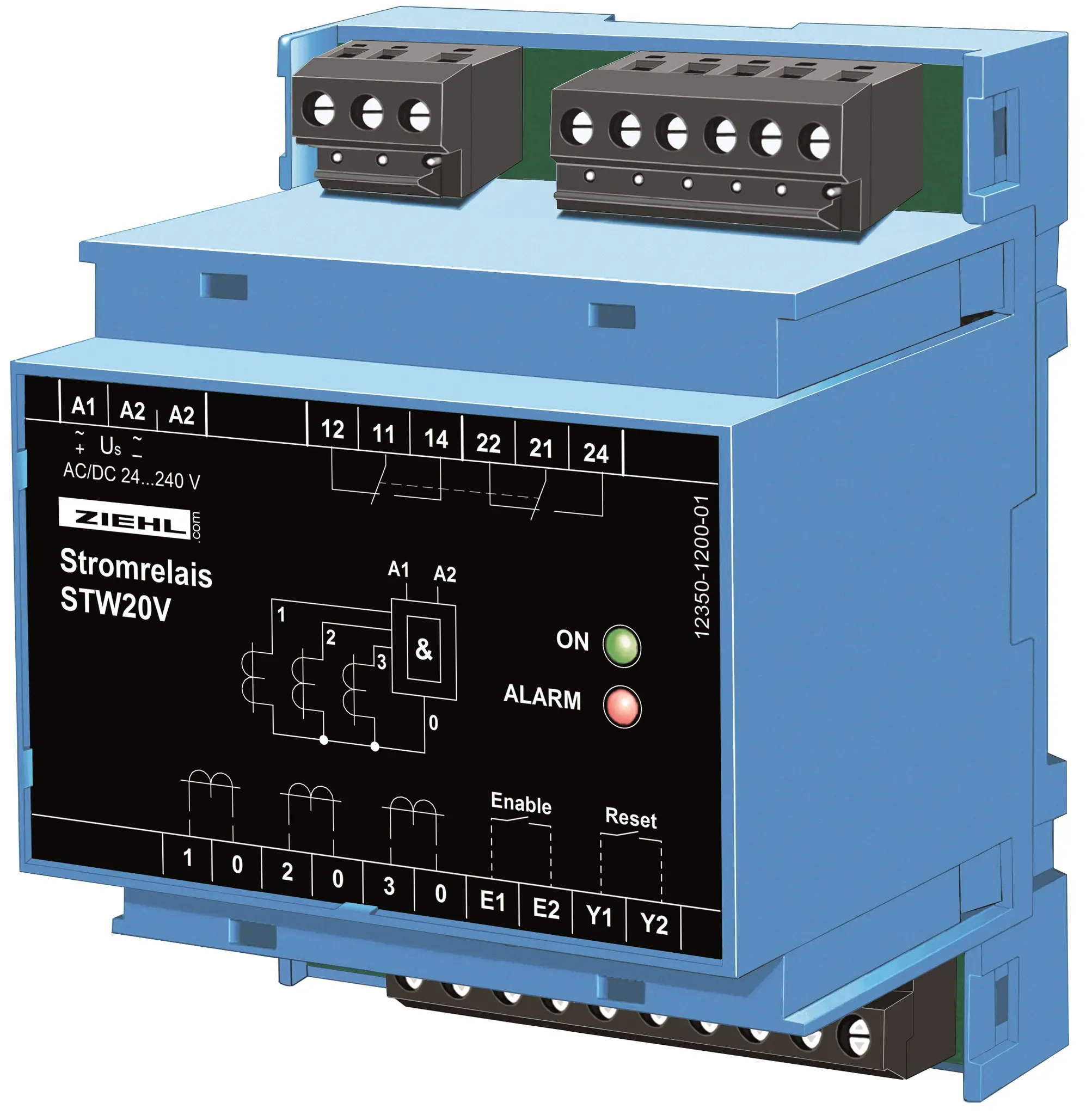 Produktfoto 1 von Ziehl S225124, Stromrelais Typ STW20V