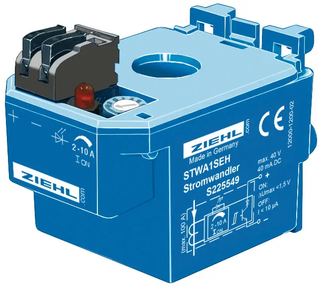 Produktfoto 1 von Ziehl S225549, AC-Elektronik-Stromwandler Typ STWA1SEH