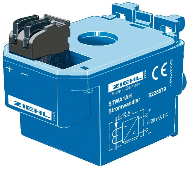Produktfoto 1 von Ziehl S225579, AC-Elektronik-Stromwandler Typ STWA1AH