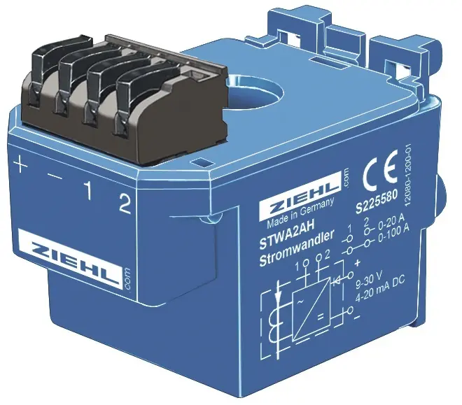 Produktfoto 1 von Ziehl S225580, AC-Elektronik-Stromwandler Typ STWA2AH