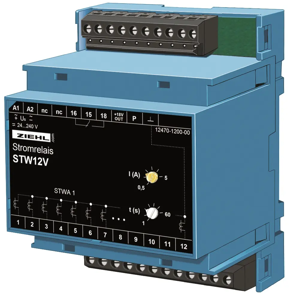 Produktfoto 1 von Ziehl S225519, Stromrelais Typ STW12V