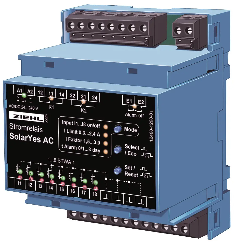 Produktfoto 1 von Ziehl S225535, Stromrelais Typ SolarYes