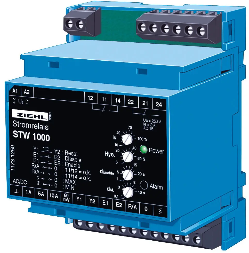Produktfoto 1 von Ziehl S225684, Stromrelais Typ STW1000