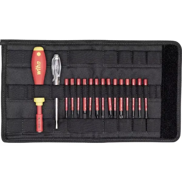 Produktfoto 1 von Wiha 36068, VDE Wechselklingen-Set 16-tlg. Sl/PH/PZ/Plus-Minus/TORX