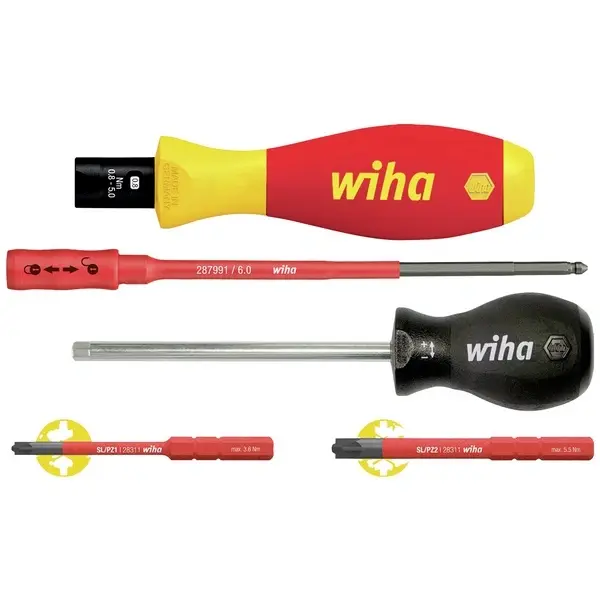Produktfoto 1 von Wiha 38074, VDE Drehmoment-Schraubendreher-Set 5-tlg. 0.8-5 Nm