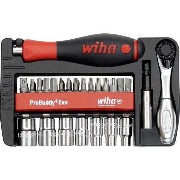 Produktfoto 1 von Wiha 46960, Bit- und Steckschlüssel-Set 1/4"