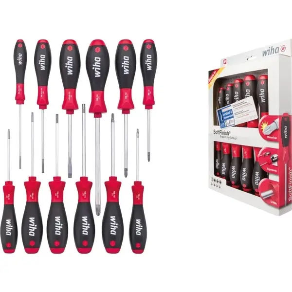 Wiha 41002, Werkstatt Schraubendreher-Set 12-tlg. Sl/TORX/PZ/PH