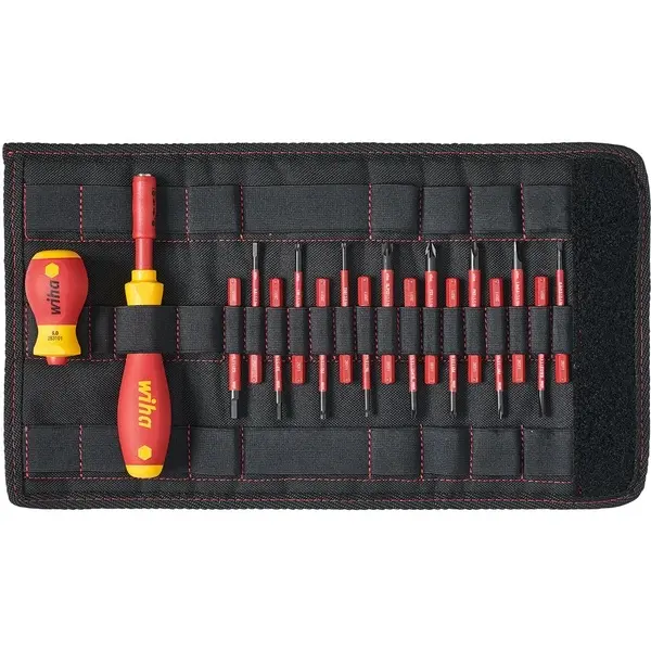Wiha 41231, Schraubendrehersatz SlimVario® 18-tlg.m.Wechselkl.VDE isol.