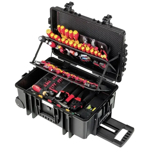 Produktfoto 1 von Wiha 42069, VDE Elektriker Werkzeugkoffer bestückt 113-teilig