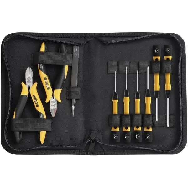 Produktfoto 1 von Wiha 43994, Werkzeugset ESD in Tasche 9teilig