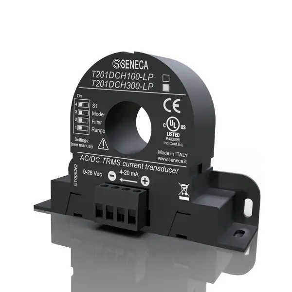 SENECA T201DCH300-LP, ±300A Stromwandler, Hall-Effekt, 4-20mA