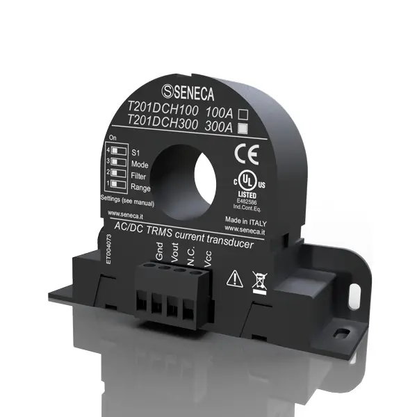 SENECA T201DCH300, ±300A Stromwandler, Hall-Effekt, 0-10V