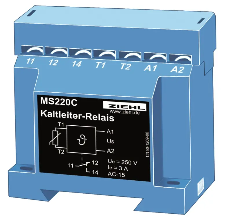Produktfoto 1 von Ziehl T221821, Kaltleiter-Relais Typ MS220C