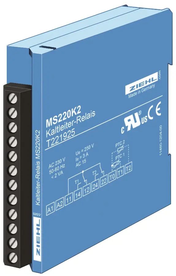 Produktfoto 1 von Ziehl T221923, Kaltleiter-Relais Typ MS220K2