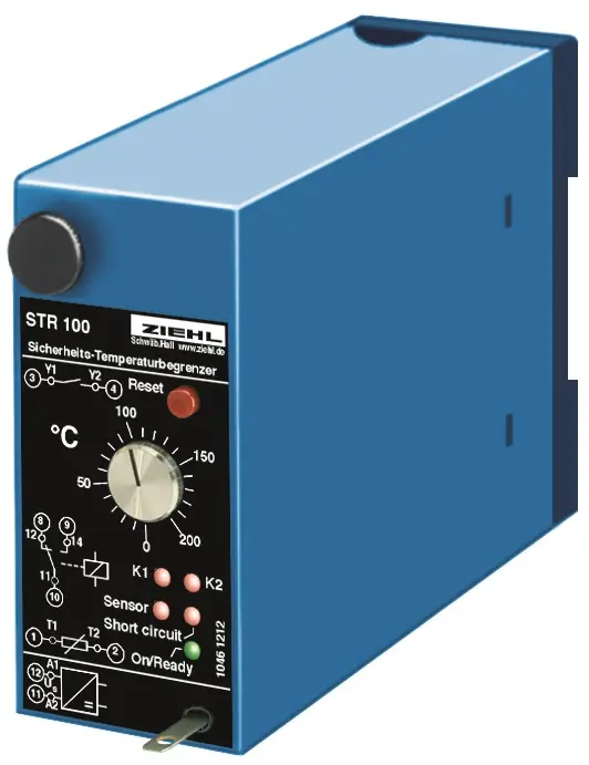 Produktfoto 1 von Ziehl T224142, Sicherheitstemperaturbegrenzer Typ STR100