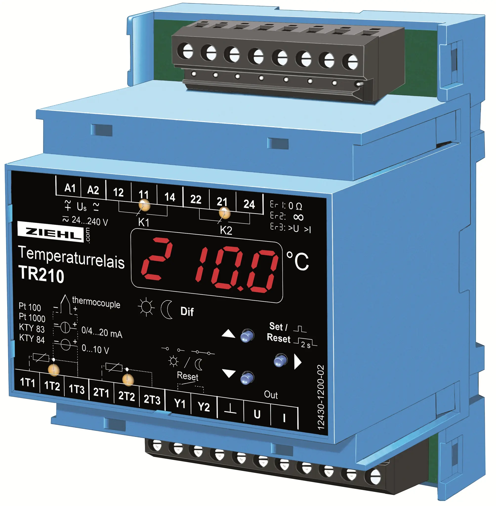 Produktfoto 1 von Ziehl T224071, Universal-Temperaturrelais Typ TR210