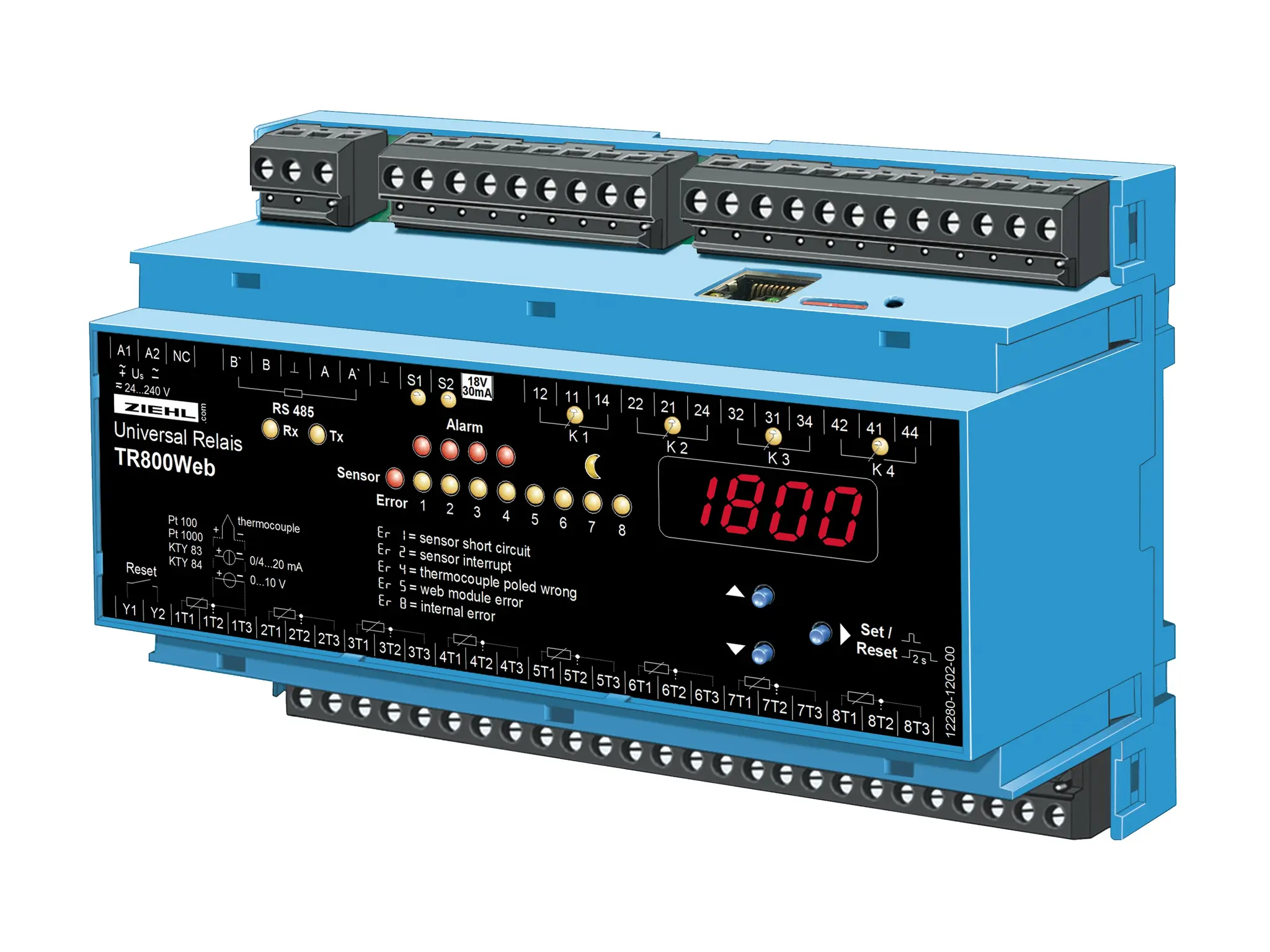 Produktfoto 1 von Ziehl T224164, Universal-Relais Typ TR800Web