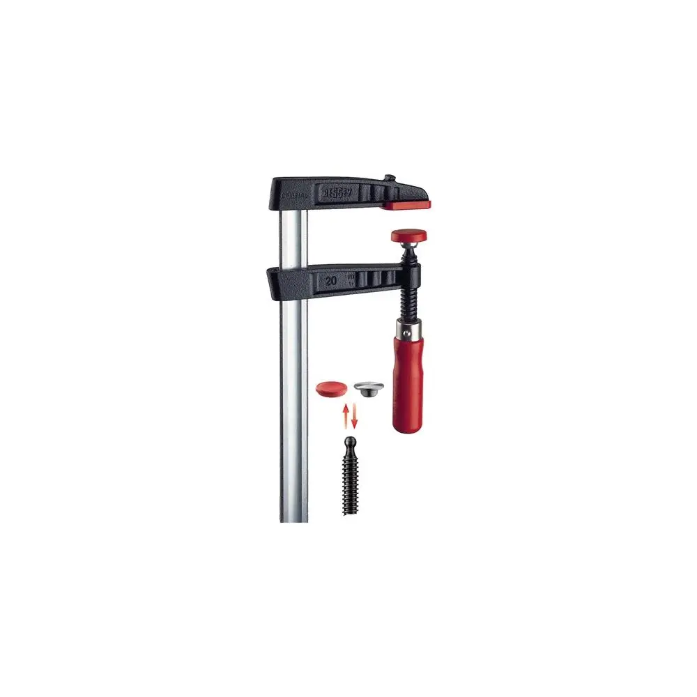 Produktfoto 1 von Bessey TGK125, Temperguss-Schraubzwinge Spannweite 1250mm Ausladung 120mm
