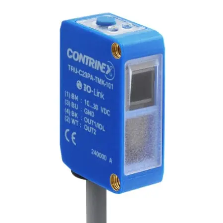 Contrinex TRU-C23PA-TMK-603, Transparent object Transparent reflex