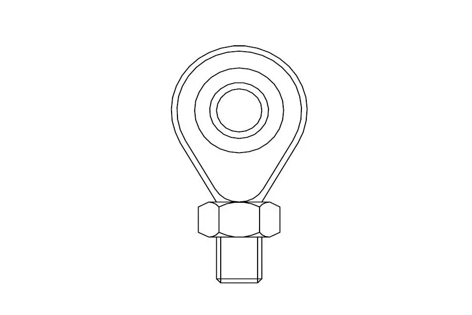 Produktfoto 1 von HBM Messtechnik 1-U1R/200KG/ZGW, Gelenköse für RSC, S2, S9M, Z30