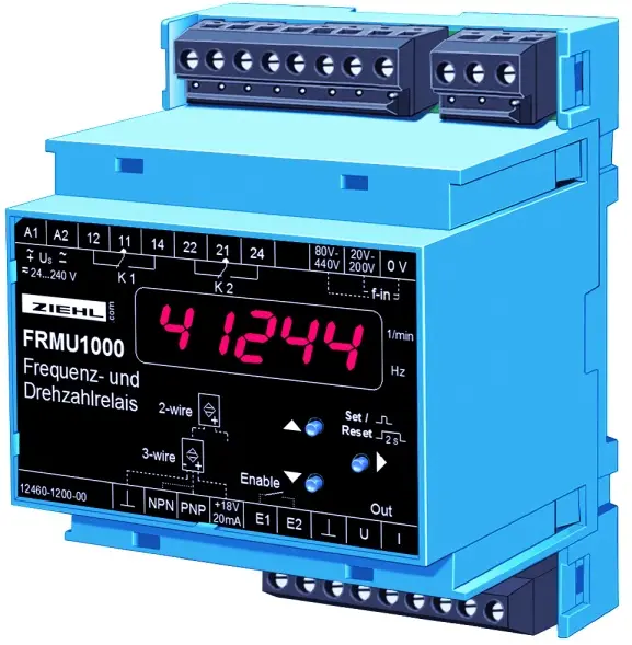 Produktfoto 1 von Ziehl U226135, Frequenz- und Drehzahlrelais Typ FRMU1000 / FR1000