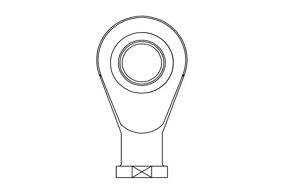 Produktfoto 1 von HBM Messtechnik 1-U2A/20T/ZGOW, Gelenköse für U2A, U2B