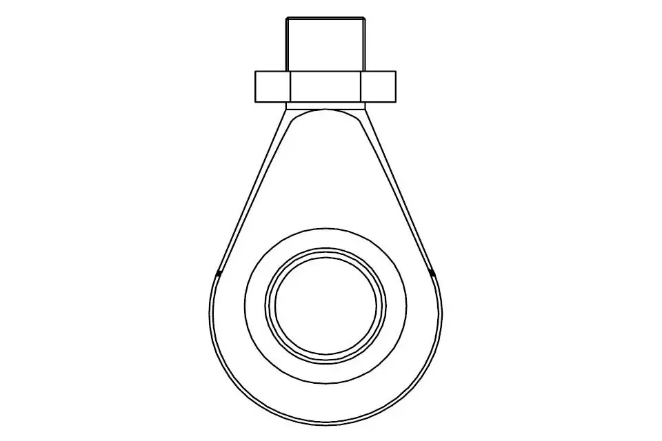 HBM Messtechnik 1-U2A/1T/ZGUW, Gelenköse für RSC, S9M, U2, U3, Z30