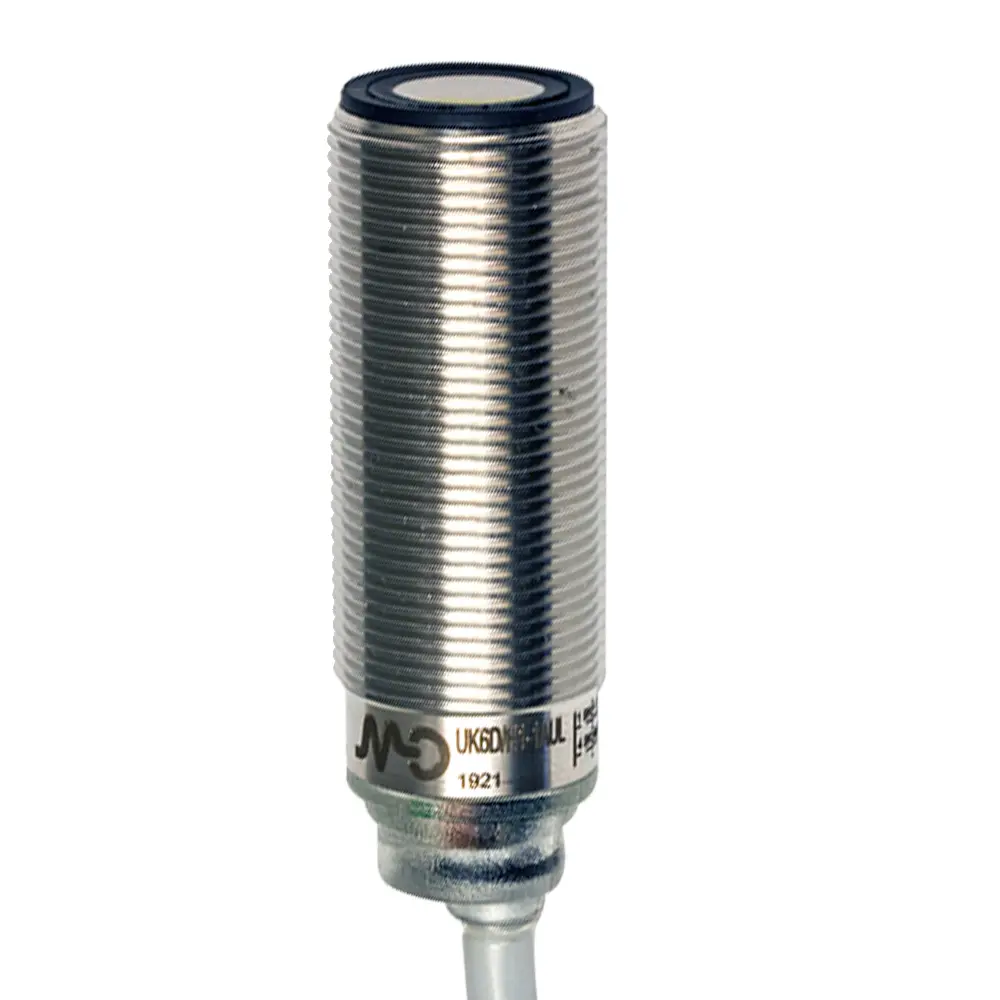MD Micro Detectors UK6D/H2-1AUL, Ultraschallsensor M18 analog. 4-20 mA 80-1200mm