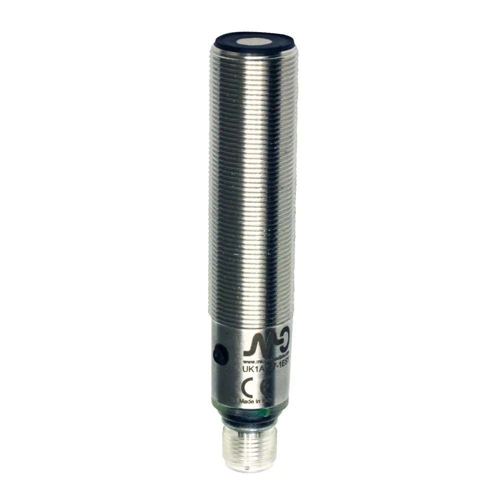 Produktfoto 1 von MD Micro Detectors UKR1A/GM-1ESY, Ultraschall-Reflexionslichtschranke M18