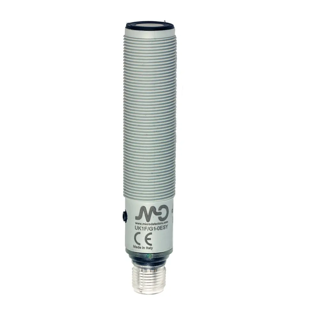Produktfoto 1 von MD Micro Detectors UKR1F/GW-0ESY, Ultraschall-Reflexlichtschranke M18 PNP NO+NC
