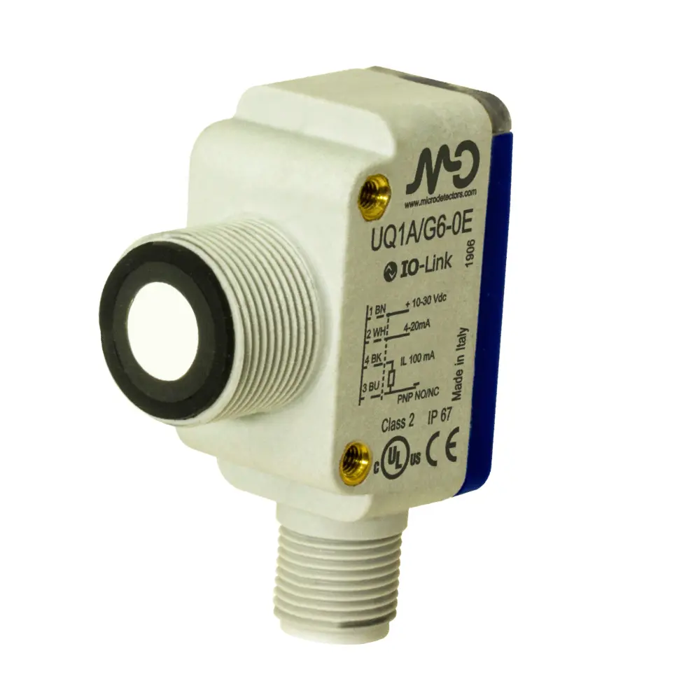 Produktfoto 1 von MD Micro Detectors UQ1D/G4-0E, Ultraschallsensor Hybridgehäuse, 80-1200mm