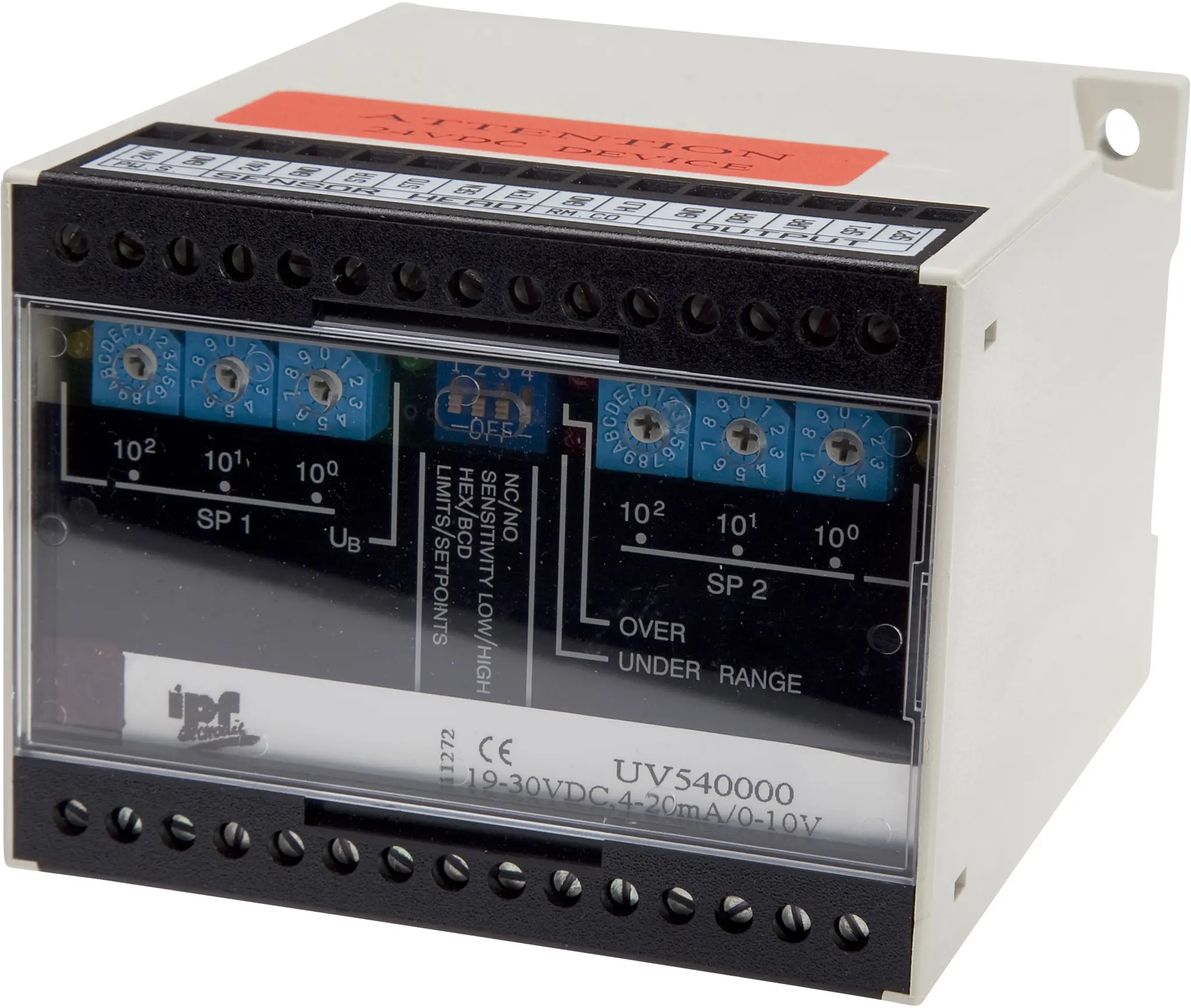 Produktfoto 1 von ipf Electronic UV540000, Verstärker Ultraschall, 75x110x100mm, 19-30V DC, NO/NC,